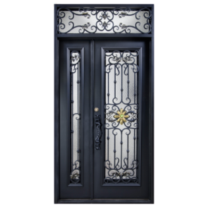 Iron Entry Door With Sidelight