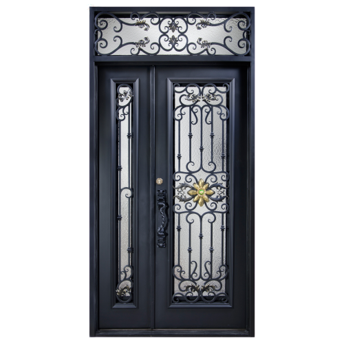 Iron Entry Door With Sidelight