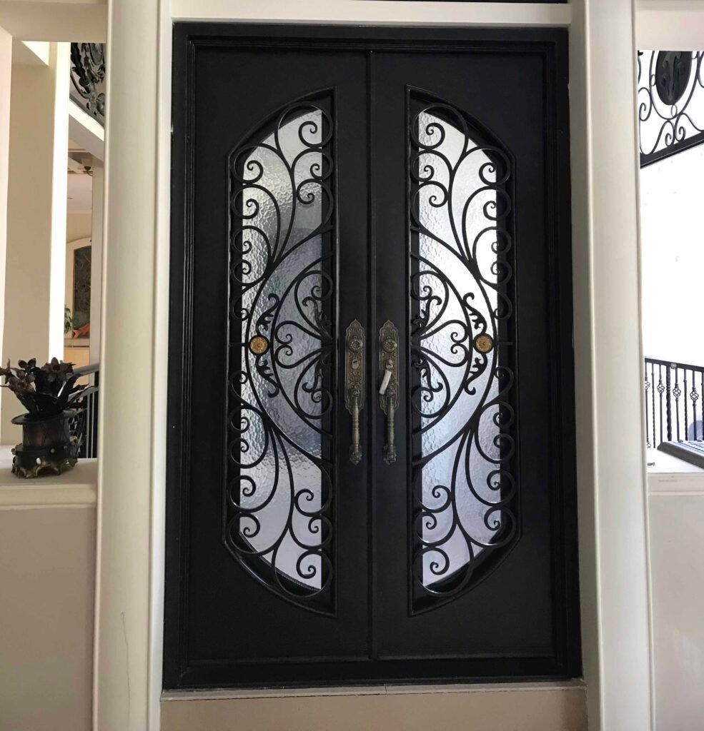 Iron entry door